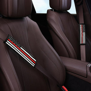 Xalvoria red line American flag seat belt cover fitted on front car seats